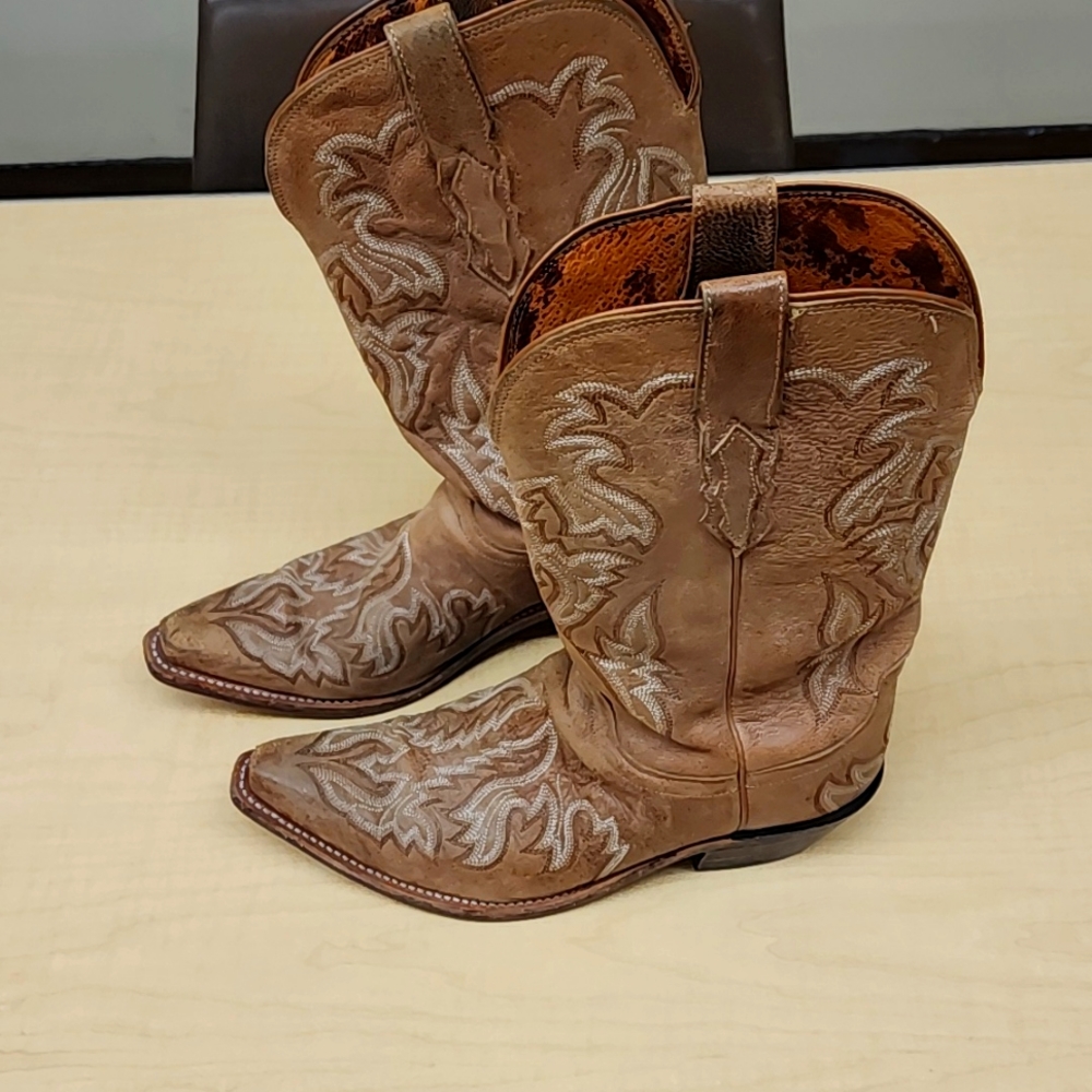 Lucasse leather cowboy boots
